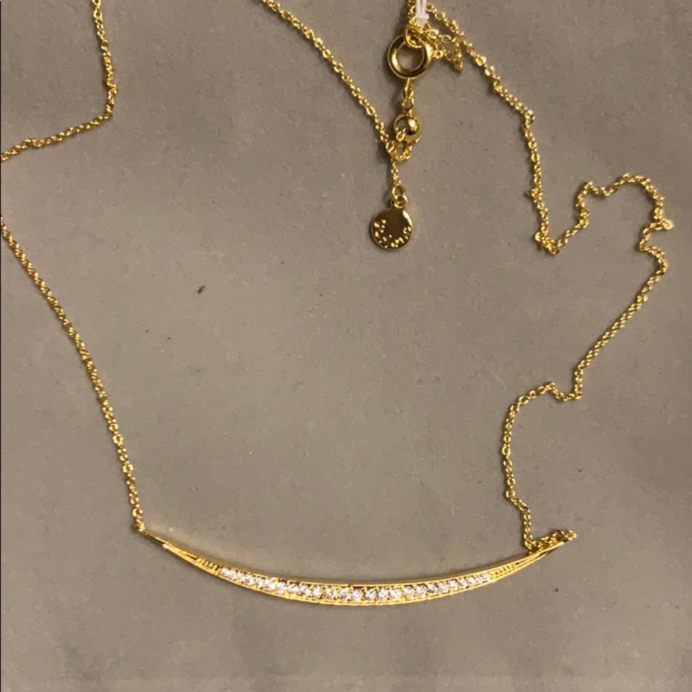 Gorjana crescent bar necklace